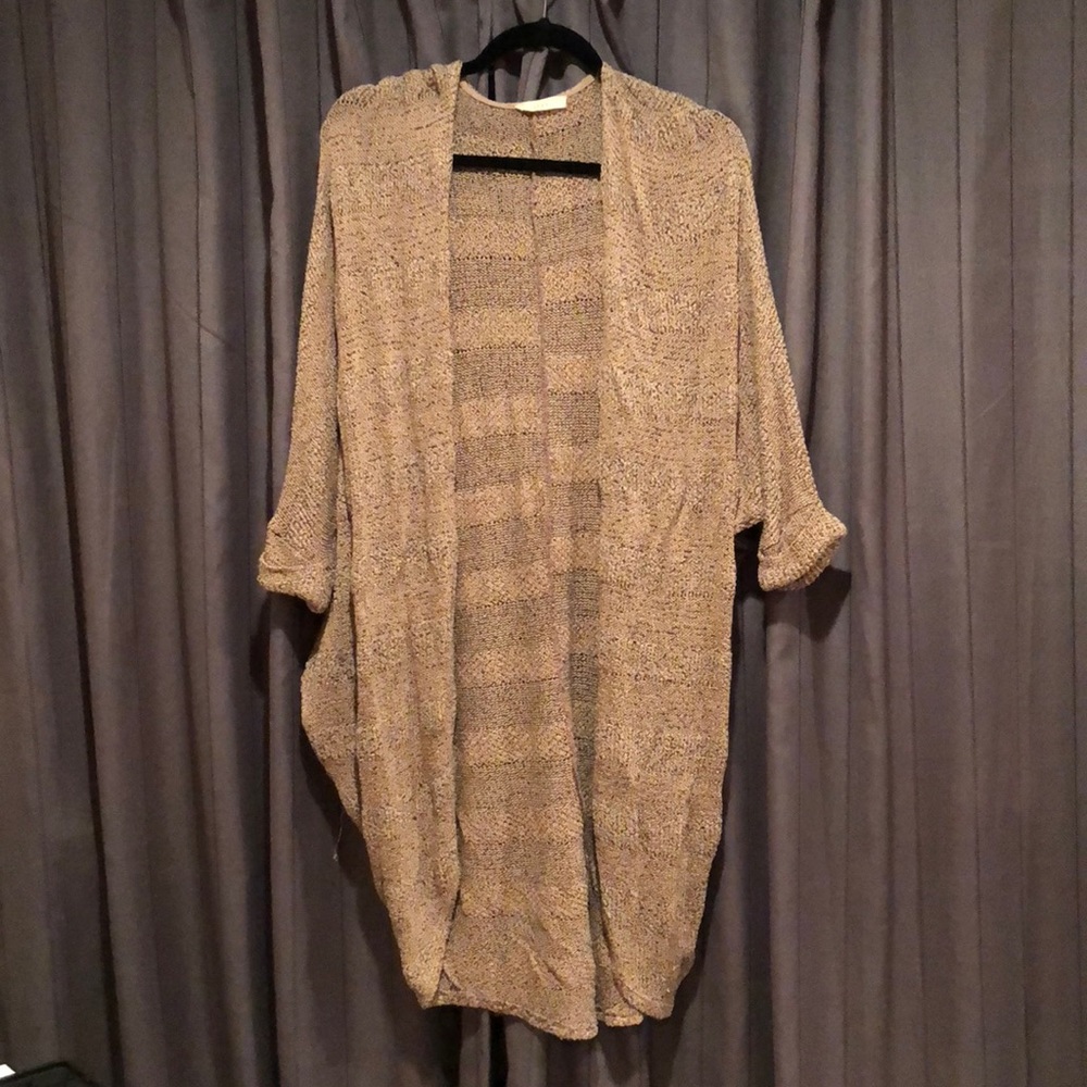 1/4 sleeve knit cardigan